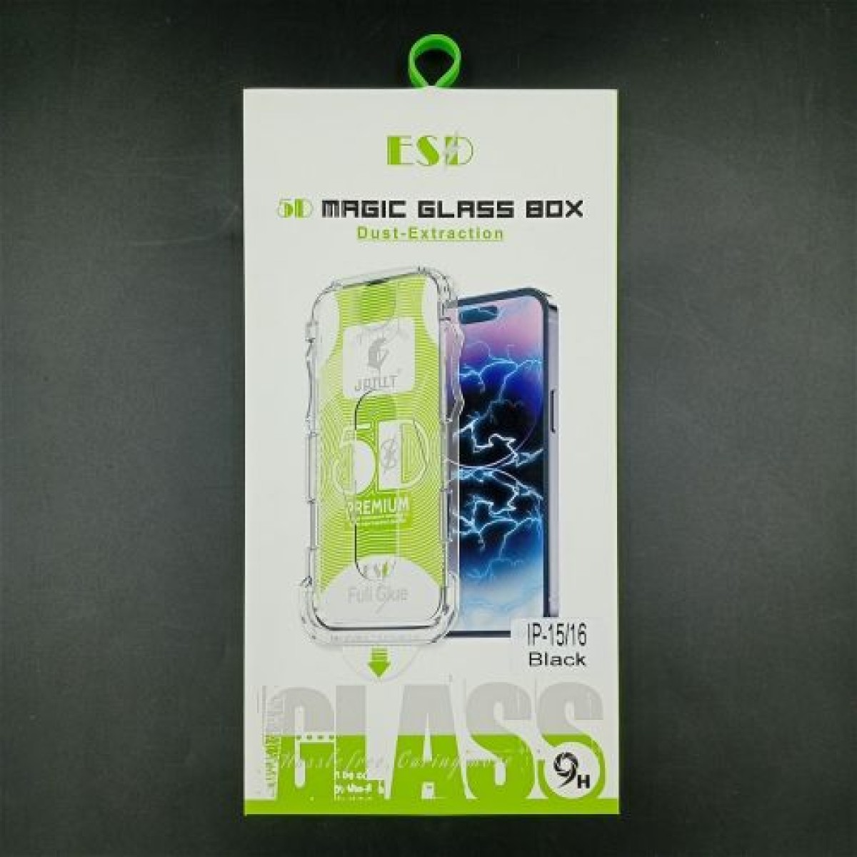 iPhone 15/16 Screen Protector Tempered Glass 9H με πλαίσιο εγκατάστασης Διαφανές