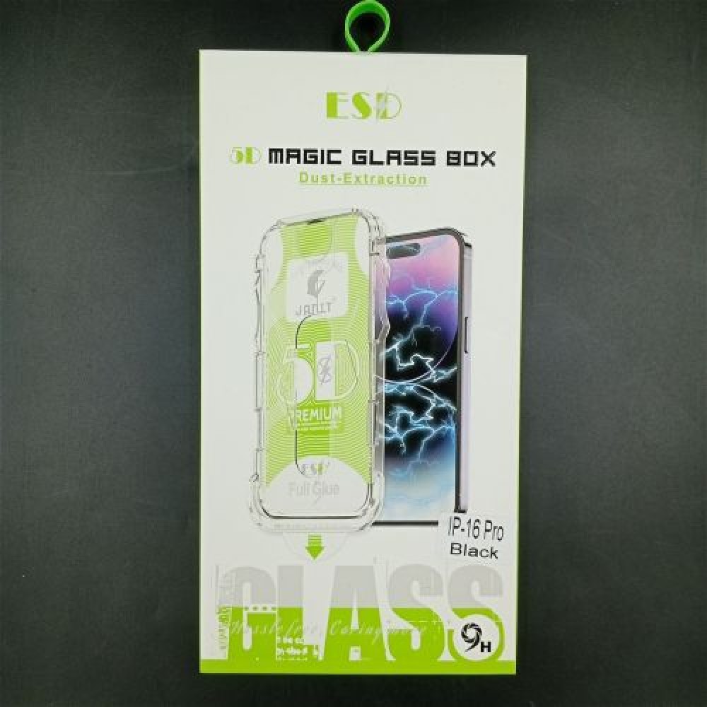iPhone 16 Pro Screen Protector Tempered Glass 9H με πλαίσιο τοποθέτησης Διαφανές