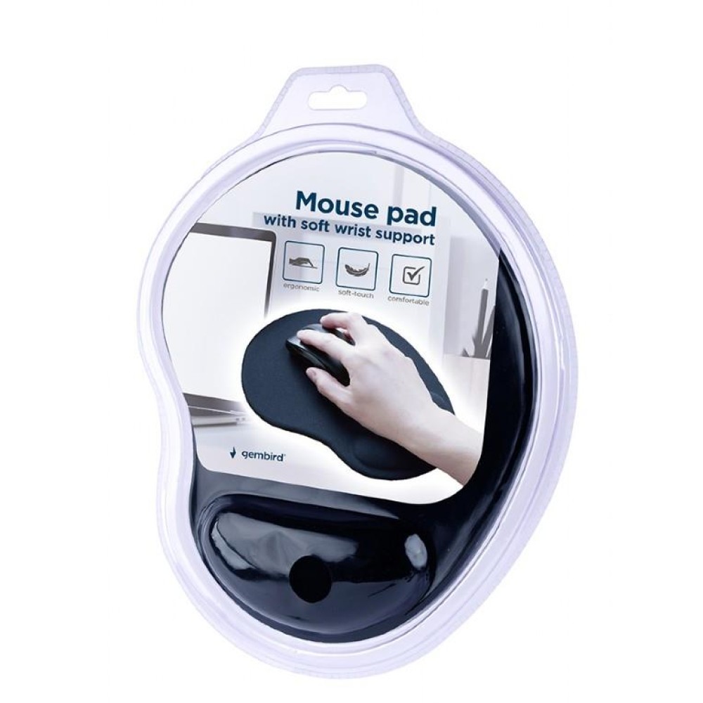 MOUSE PAD WRIST SUPPORT/MP-ERGO-01 GEMBIRD