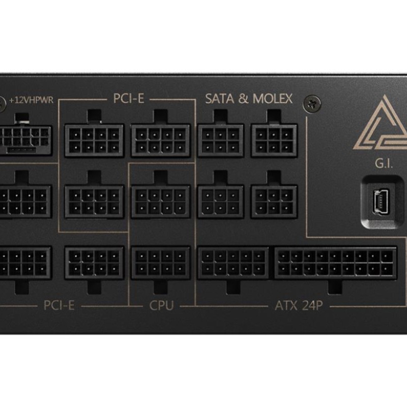 Power Supply|MSI|1300 Watts|Efficiency 80 PLUS PLATINIUM|PFC Active|MEGAI1300PPCIE5
