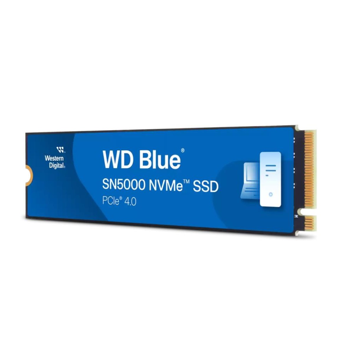 SSD|WESTERN DIGITAL|Blue SN5000|500GB|M.2|PCIe Gen4|NVMe|Write speed 4000 MBytes/sec|Read speed 5000 MBytes/sec|2.38mm|TBW 300 TB|WDS500G4B0E