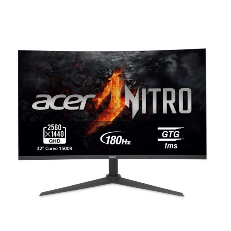 LCD Monitor|ACER|XZ320QUS3BMIIP|32"|Gaming/Curved|Swivel|Height adjustable|Tilt|Matte|Panel VA|2560x1440|16:9|240Hz|6 ms|Speakers|Colour Black|UM.JX0EE.305