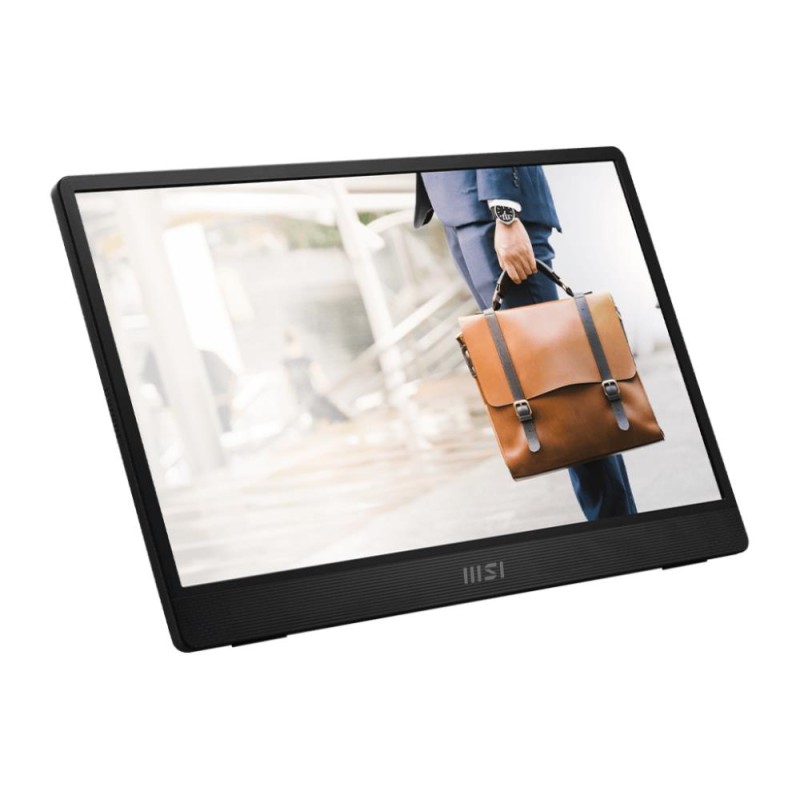 LCD Monitor|MSI|PRO MP161 E2U|15.6"|Business|Panel IPS|1920x1080|16:9|60Hz|Matte|Speakers|Tilt|Colour Black|PROMP161E2U