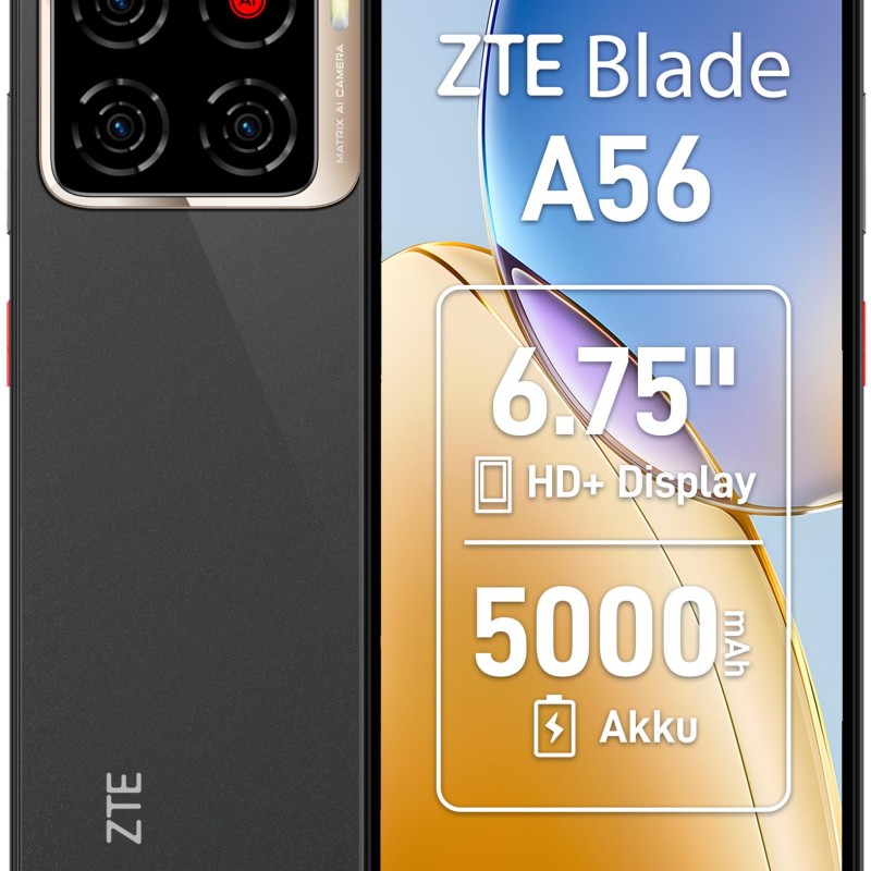MOBILE PHONE BLADE A56/4/128GB BLACK ZTE