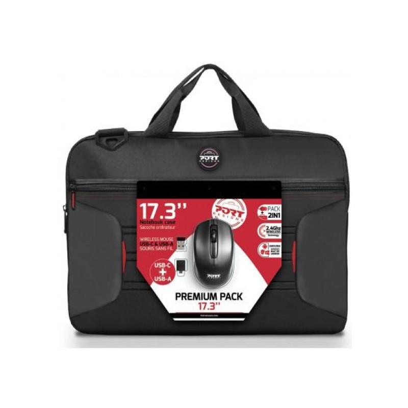 NB CASE PREMIUM PACK + MOUSE/17.3" 501874 PORT DESIGNS