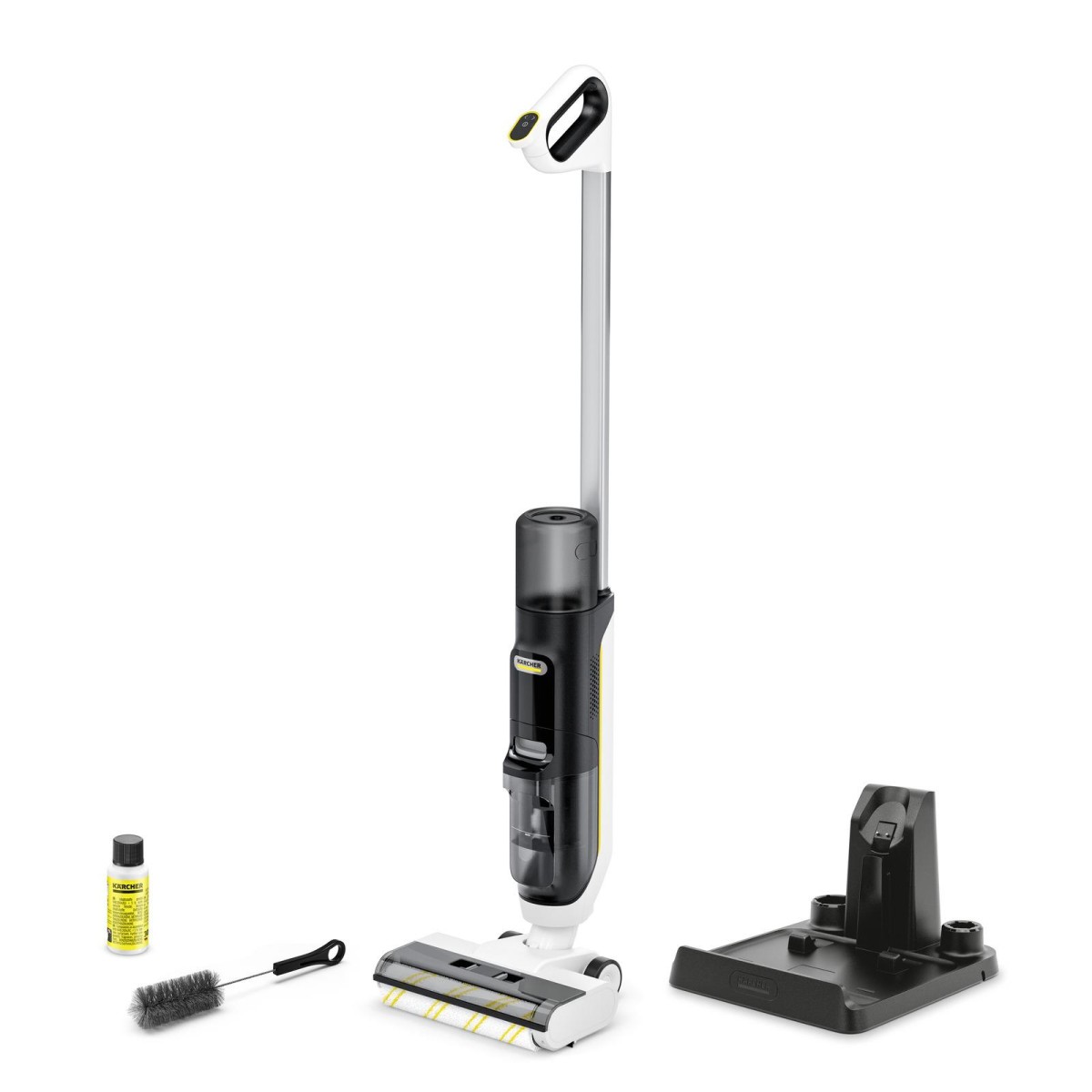 Vacuum Cleaner|KARCHER|Three-in-one floor cleaner FCV 3|Dry&wet|2-in-1 stick vacuum|White|Bagless|Battery|1.056-122.0