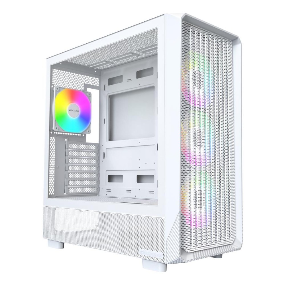 Case|MONTECH|X5|MidiTower|Case product features Transparent panel|Not included|Colour White|X5(W)