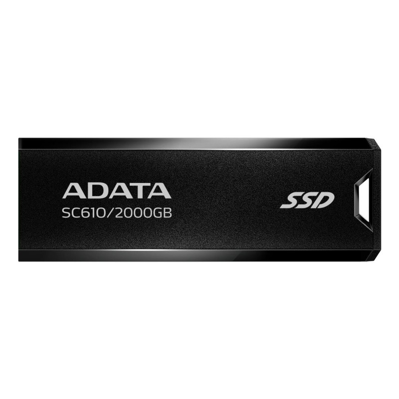 External SSD|ADATA|SC610|2TB|USB 3.2|Write speed 500 MBytes/sec|Read speed 550 MBytes/sec|SC610-2000G-CBK/RD