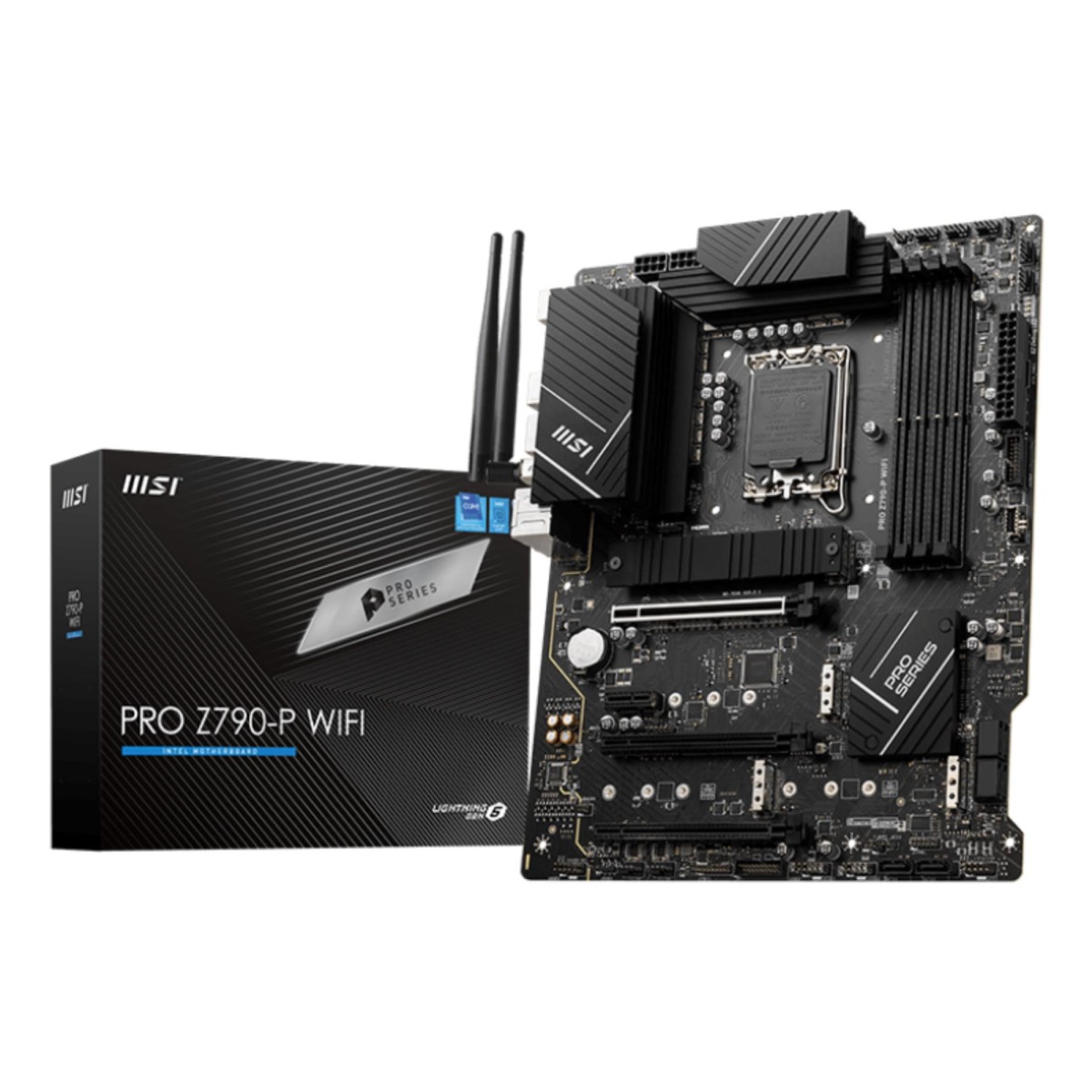 Mainboard|MSI|Intel Z790|LGA1700|ATX|Memory DDR5|Memory slots 4|1xPCI-Express 1x|3xPCI-Express 16x|4xM.2|1xHDMI|1xDisplayPort|4xUSB 2.0|3xUSB 3.2|1xUSB-C|1xPS/2|6xAudio port|PROZ790-PWIFI