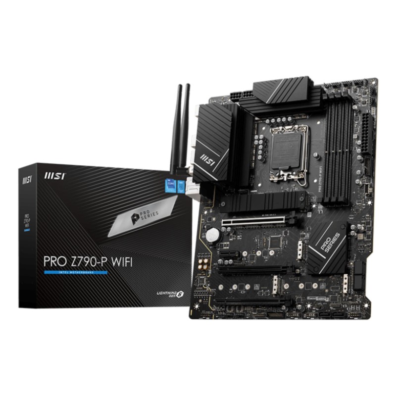 Mainboard|MSI|Intel Z790|LGA1700|ATX|Memory DDR5|Memory slots 4|1xPCI-Express 1x|3xPCI-Express 16x|4xM.2|1xHDMI|1xDisplayPort|4xUSB 2.0|3xUSB 3.2|1xUSB-C|1xPS/2|6xAudio port|PROZ790-PWIFI