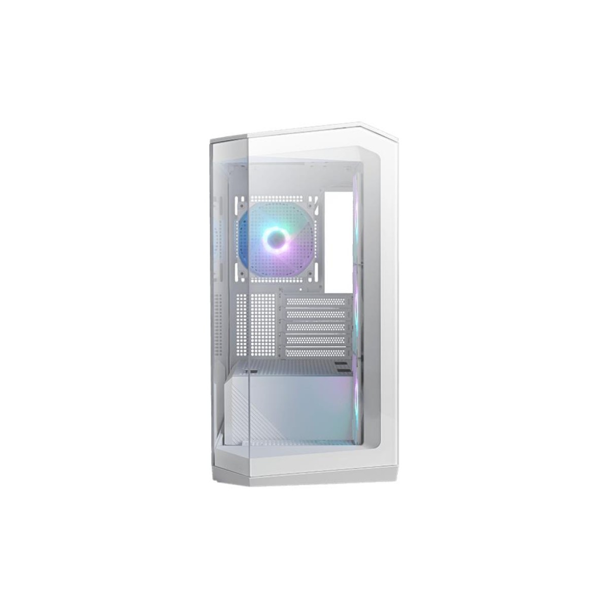 Case|MSI|MidiTower|Case product features Transparent panel|Not included|MicroATX|Colour White|MAGPANOM100RPZWHITE