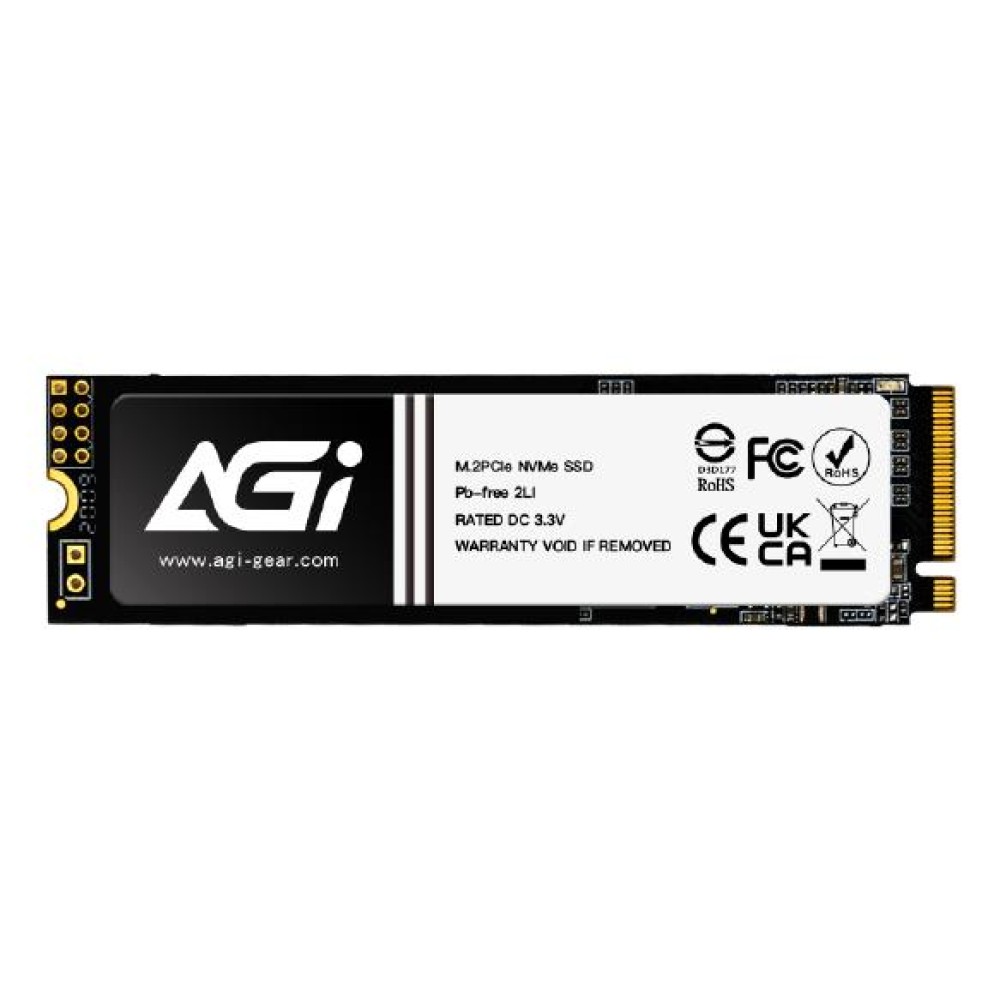 SSD|AGI TECHNOLOGY|600xTBW rating|MTBF 1600000 h|Read speed 3200 MB/s|Write speed 1700 MB/s|NVMe Yes|PCI Express 3.0|M.2|1000 GB|AGI1T0GIMAI298-CB
