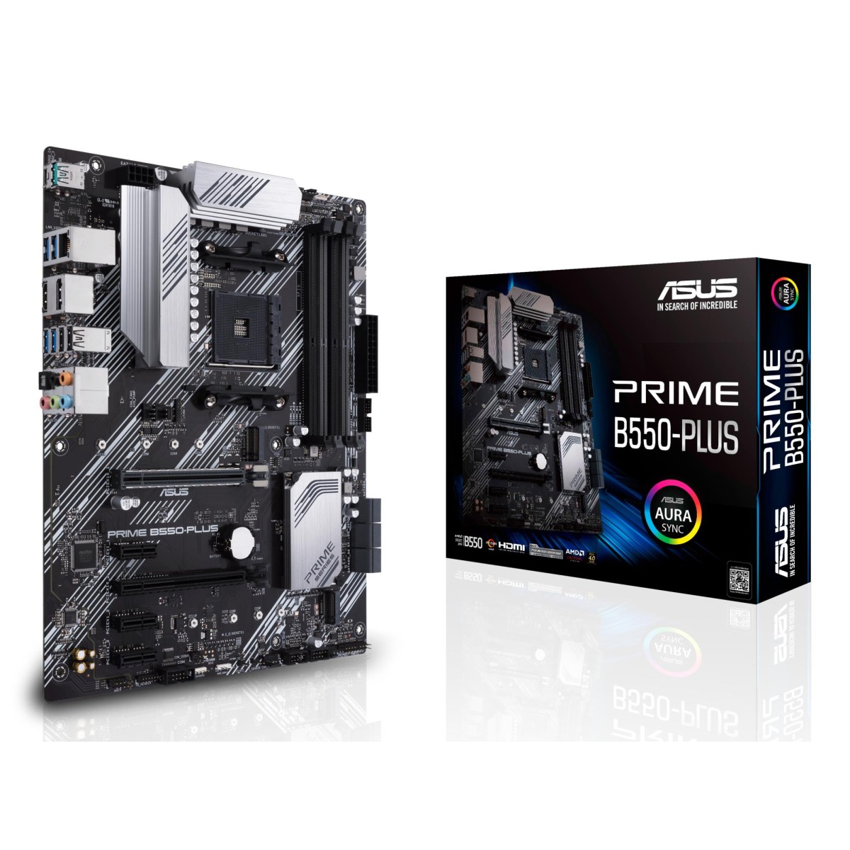 Mainboard|ASUS|AMD B550|SAM4|ATX|3xPCI-Express 3.0 1x|1xPCI-Express 3.0 16x|2xM.2|1xPCI-Express 4.0 16x|Memory DDR4|Memory slots 4|1xHDMI|1xDisplayPort|2xUSB 2.0|1xUSB type C|5xUSB 3.2|1xOptical S/PDIF|1xRJ45|5xAudio port|PRIMEB550-PLUS
