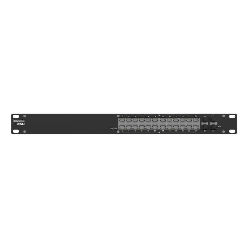 Switch|TELTONIKA|SWM282000200|Switch type Managed|Switch layer L2|24xRJ-45 ports|Power over Ethernet (PoE) Yes|24xPower over Ethernet plus (PoE+) ports quantity|SWM282