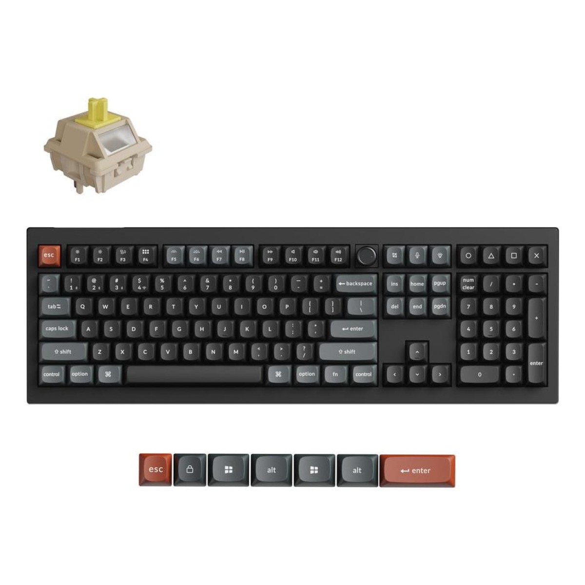 KEYBOARD WRL V6 ULTRA/BLACK V6U-D4 KEYCHRON