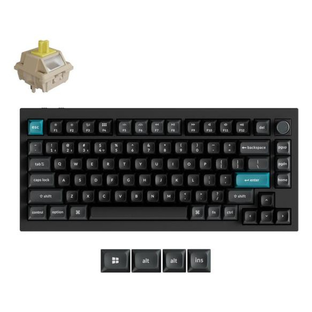 KEYBOARD WRL Q1 ULTRA/BLACK Q1U-M4 KEYCHRON