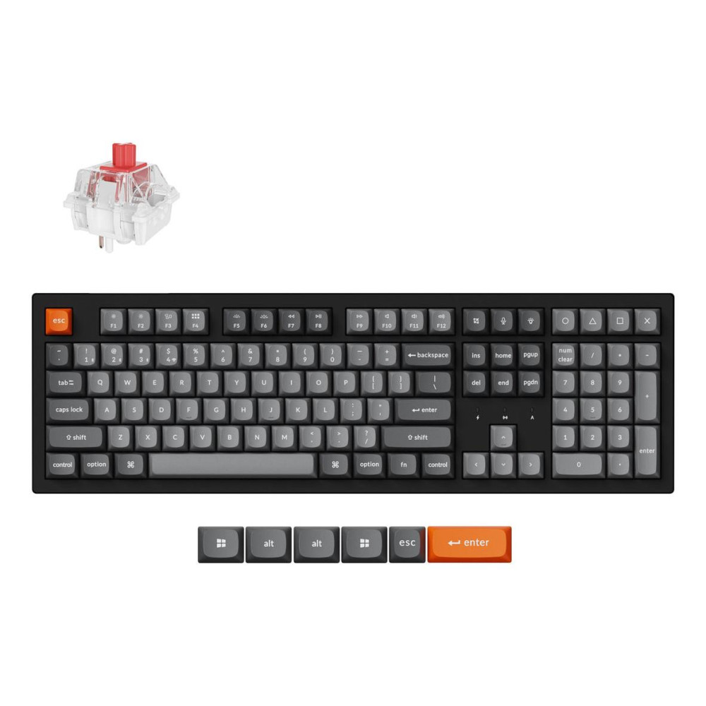 KEYBOARD WRL K10 MAX RGB/BLACK K10M-H1 KEYCHRON