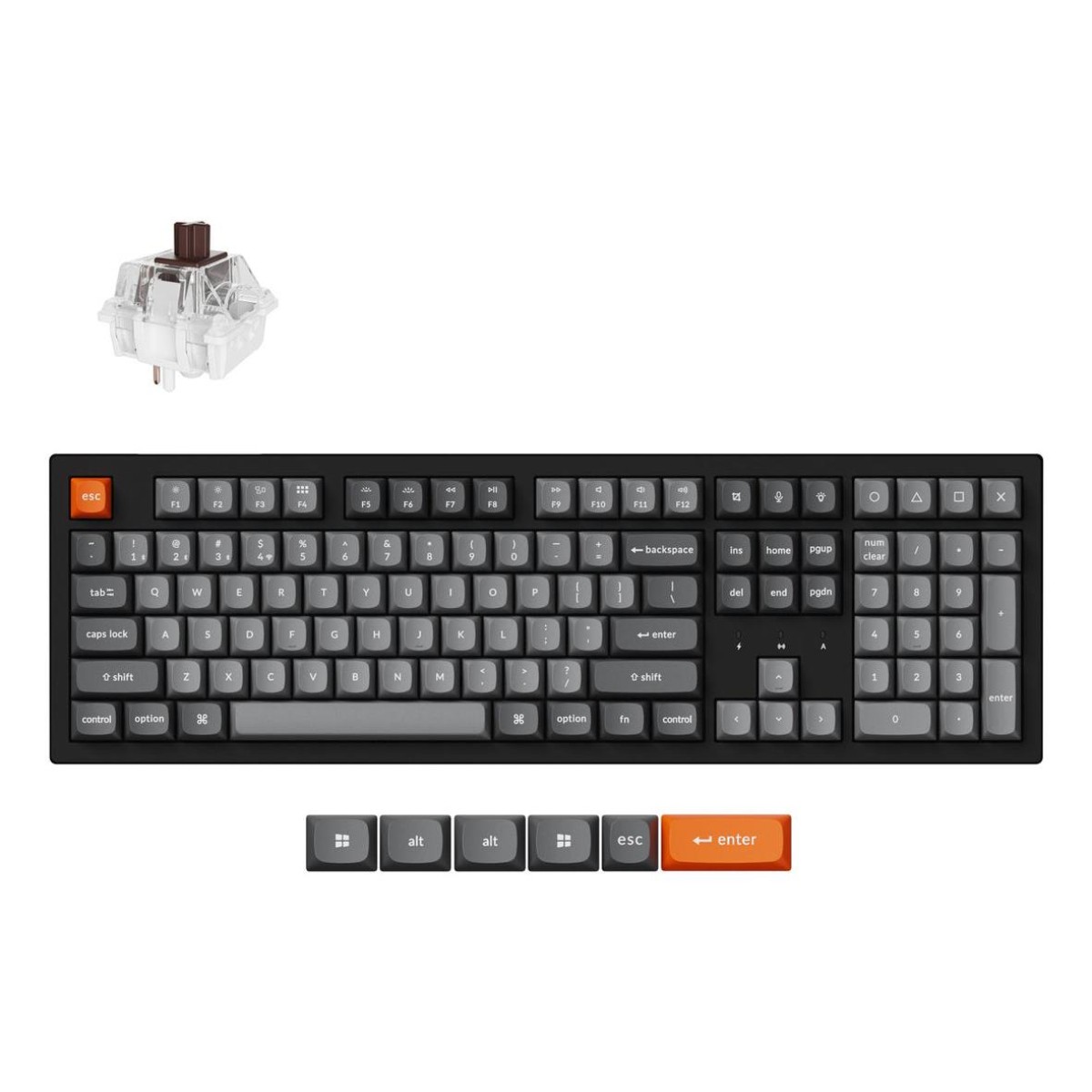 KEYBOARD WRL K10 MAX RGB/BLACK K10M-H3 KEYCHRON