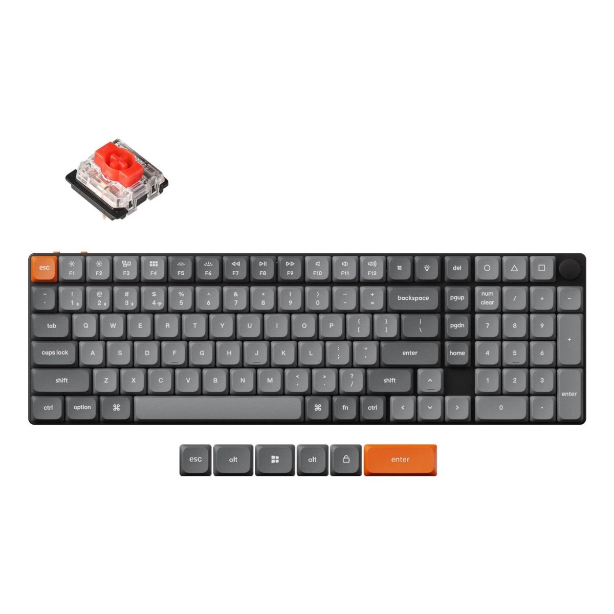 KEYBOARD WRL K17 MAX RGB/BLACK K17M-H1 KEYCHRON