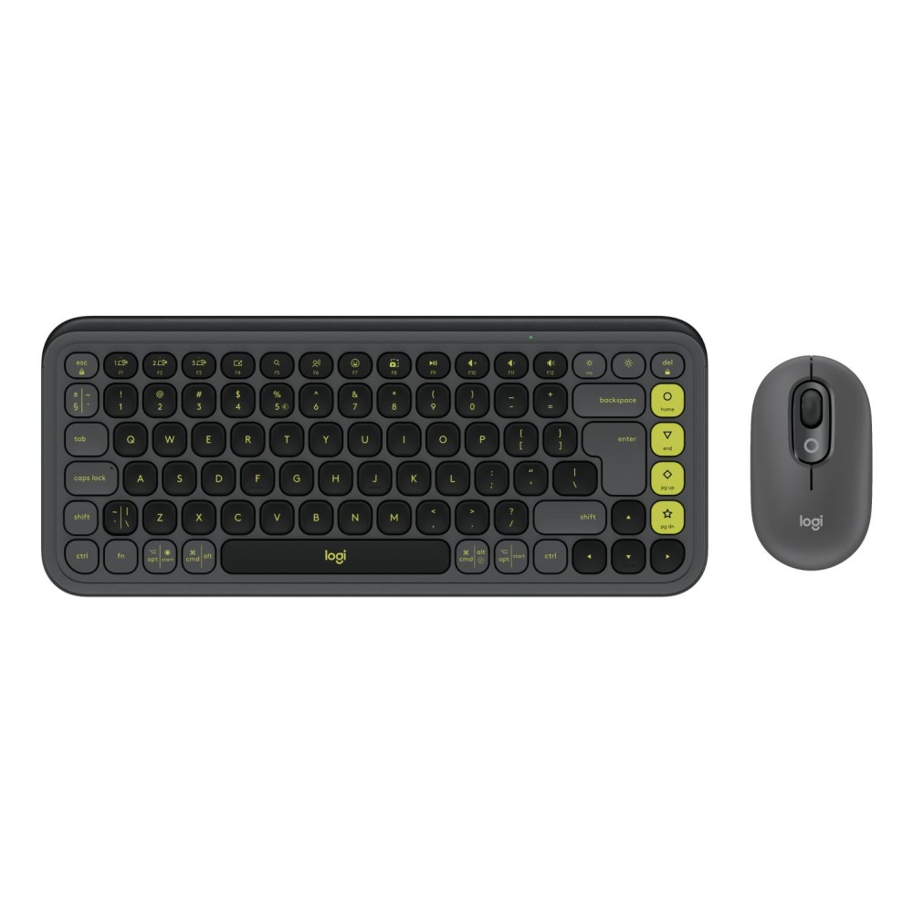 KEYBOARD +MOUSE COMBO POP ICON/GR/GREEN 920-013140 LOGITECH