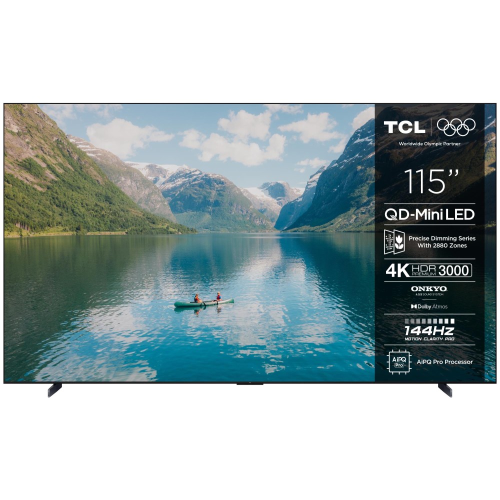 TV Set|TCL|115 "|4K Ultra HD|3840 x 2160 pixels|Flat|16:9|QD-Mini LED|115C7K