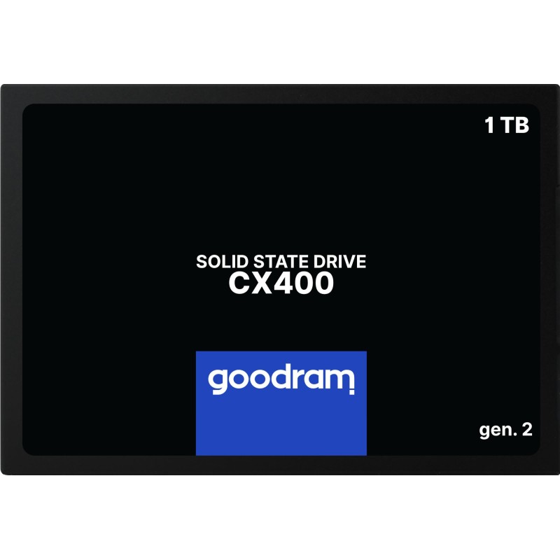 SSD|GOODRAM|CX400 GEN.2|1TB|SATA|3D TLC|Write speed 500 MBytes/sec|Read speed 550 MBytes/sec|2,5"|TBW 720 TB|MTBF 2000000 hours|SSDPR-CX400-01T-G2