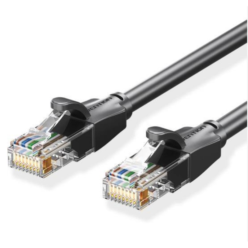 PATCH CABLE CAT.6 UTP/15M BLACK IBEBN VENTION