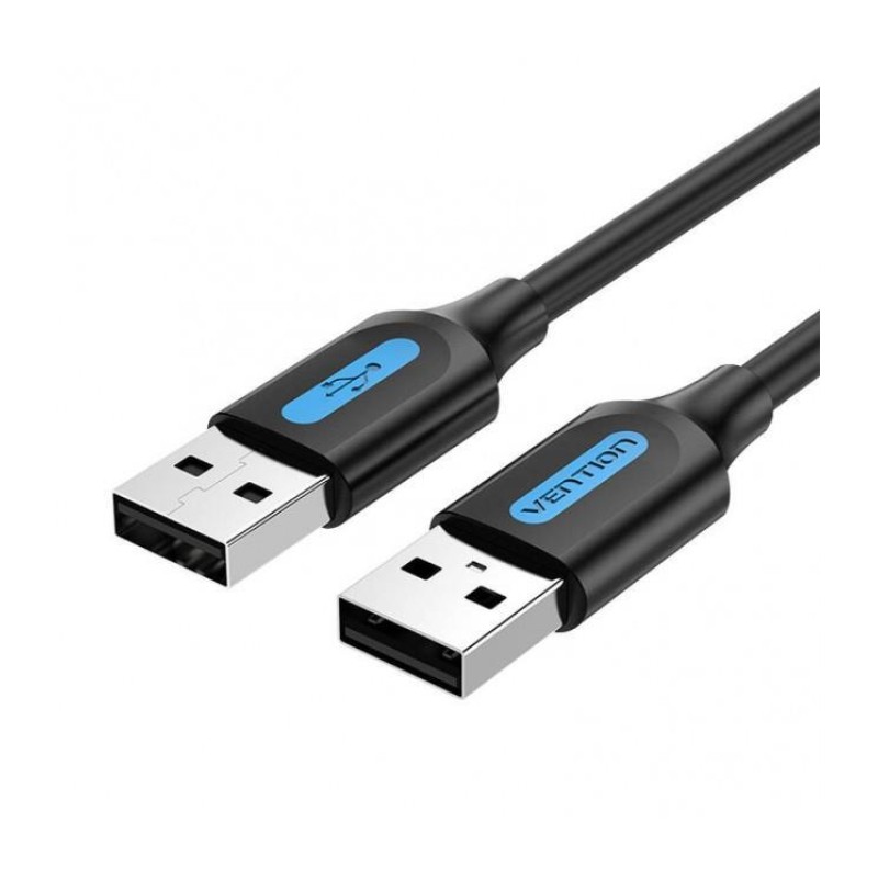 CABLE USB2.0 MALE TO MALE/1.5M BLACK COJBG VENTION