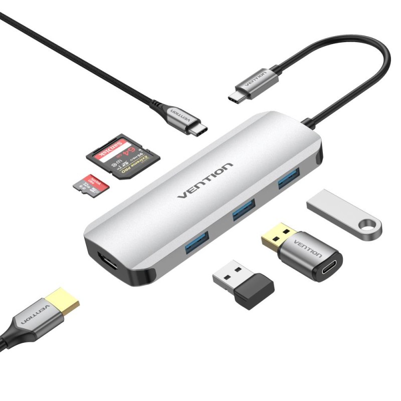 NB ACC DOCKING STATION 7IN1/USB-C 0.15M TOJHB VENTION