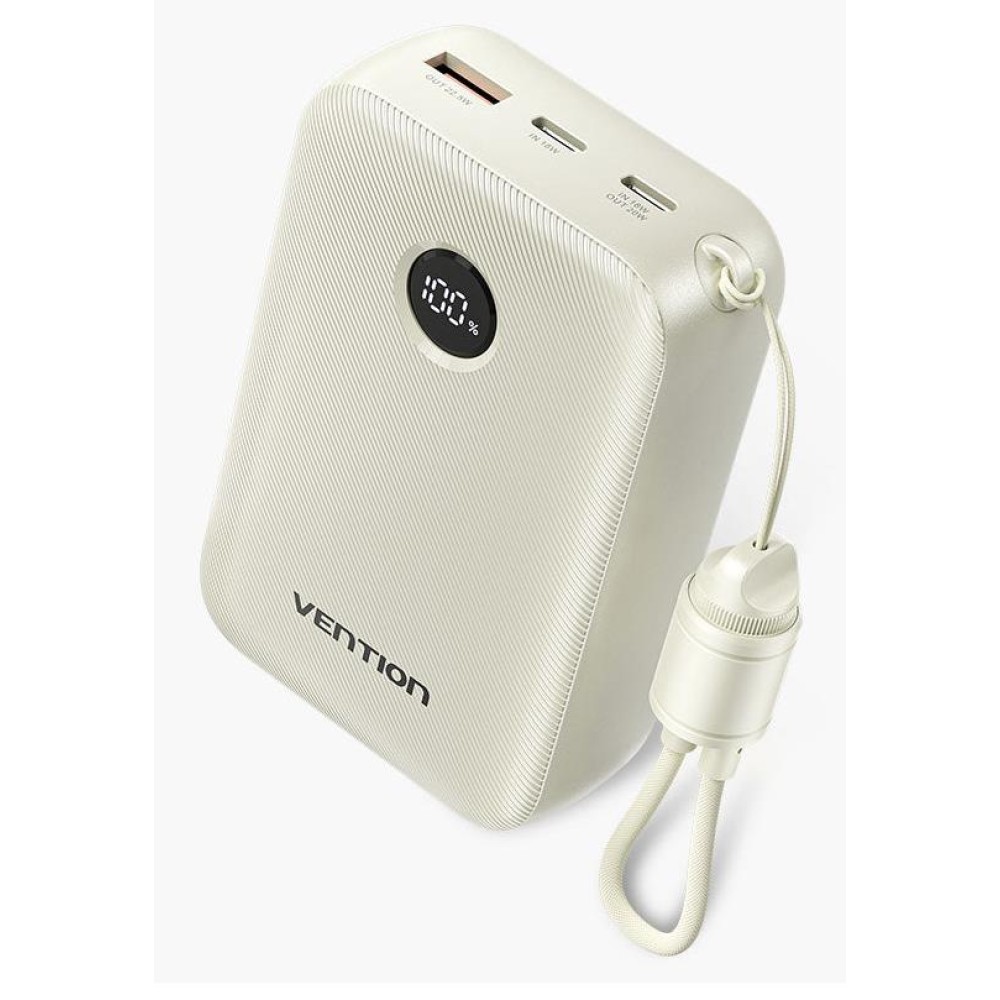 POWER BANK USB 20000MAH 22.5W/BEIGE FKBN0-C VENTION