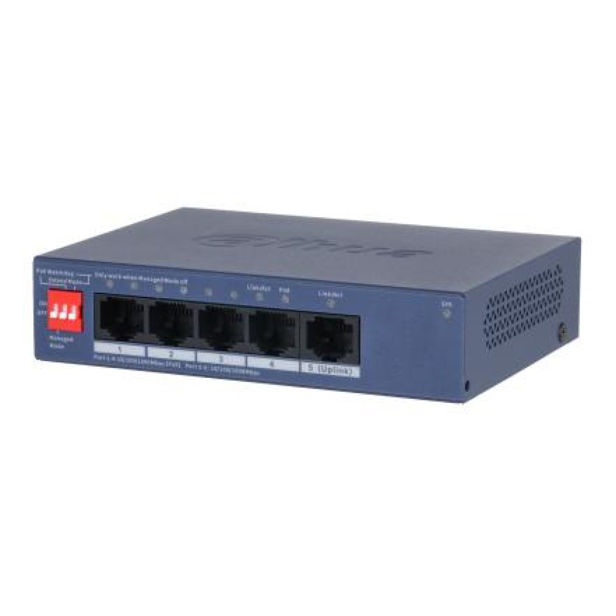 Switch|DAHUA|CS4005-4GT-36|Switch type Managed|Switch layer L2|Form factor Desktop/Wall-Mounting|5xRJ-45 ports|RJ-45 Ports Type Gigabit Ethernet (10/100/1000)|5xGigabit Ethernet (copper) ports quantity|Power over Ethernet (PoE) Yes|4xPower over Ethernet (