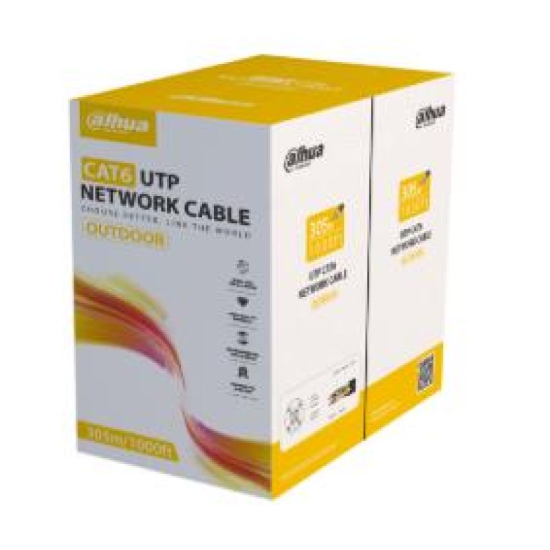 CABLE CAT6 UTP 305M BLACK/PFM920-6UN DAHUA