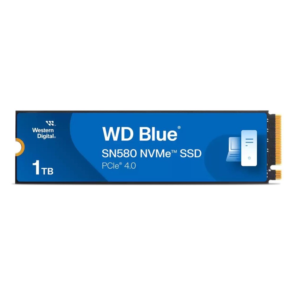 SSD|WESTERN DIGITAL|Bulk|600xTBW rating|Read speed 4150 MB/s|Write speed 4150 MB/s|NVMe Yes|PCI Express 4.0|M.2|1000 GB|Blue SN580|WDS100T3B1E-00CHF0