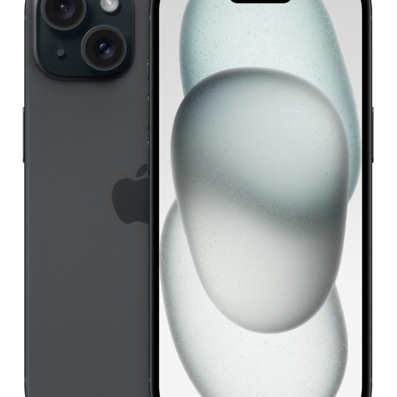 REFURB. PHONE IPHONE 15/128GB BLACK GRADE B RENEWED
