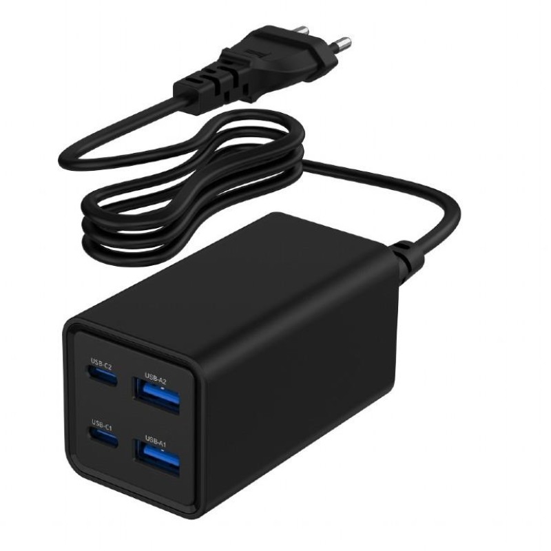 CHARGER USB UNIVERSAL 4P 65W/TA-UC-2A2C-PD65-01-BK GEMBIRD