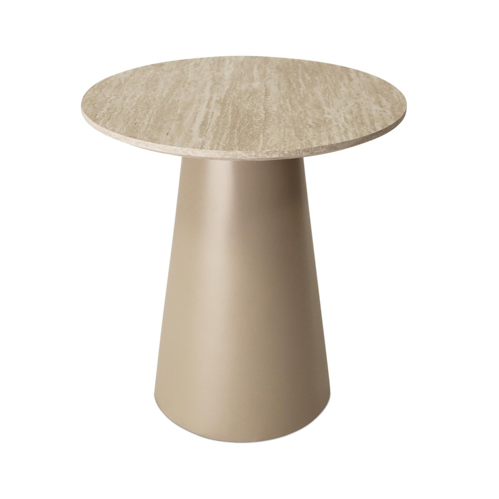 Tango Coffee Table Travertine ø45x50 Beige