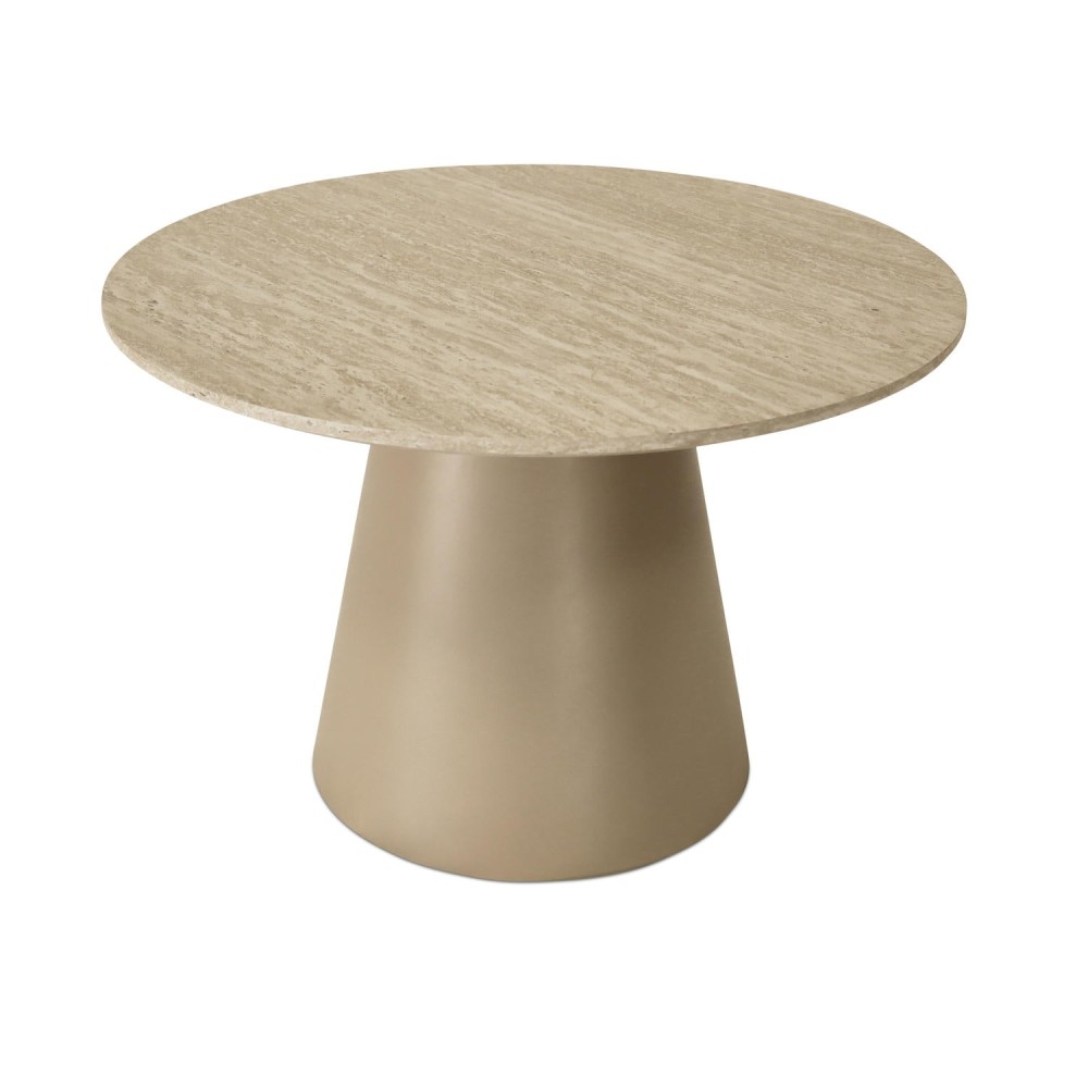 Tango Coffee Table Travertine ø60x40 Beige