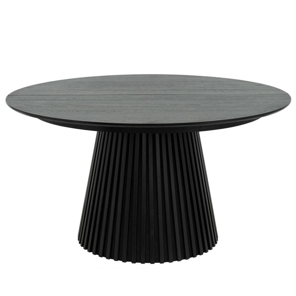Svendborg Extendable Round Dining Table ø140 Black Oak