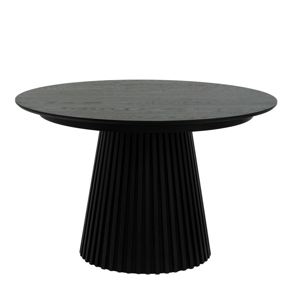 Svendborg Extendable Round Dining Table ø120 Black Oak