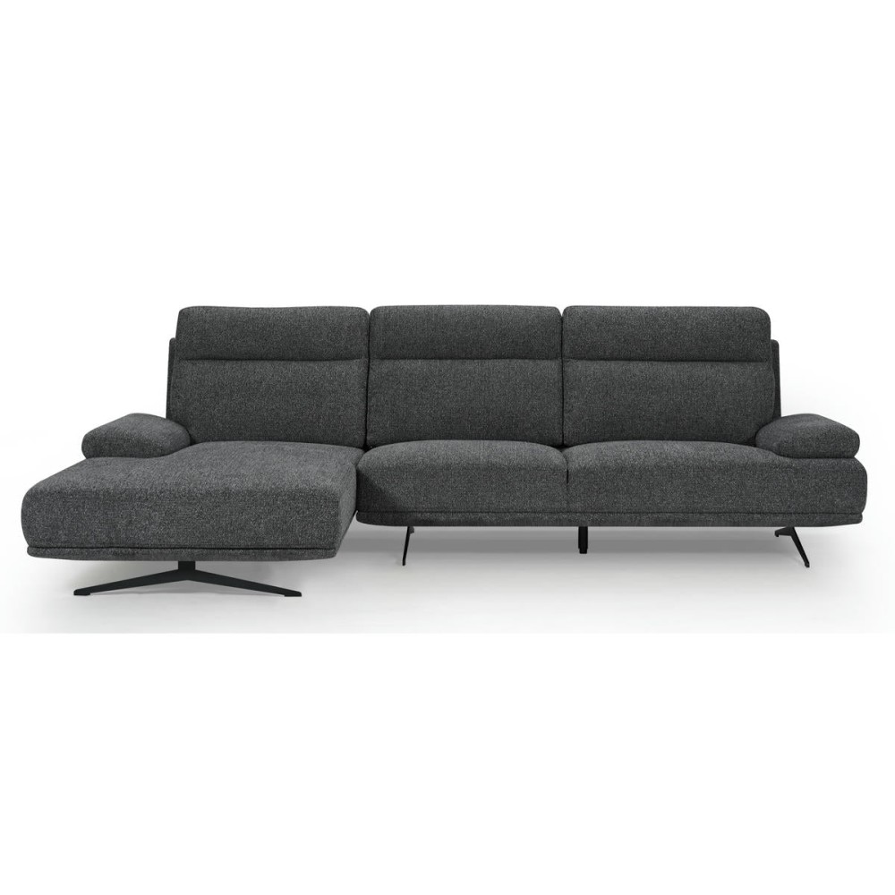 Seattle L-Shape Sofa Right Dark Grey