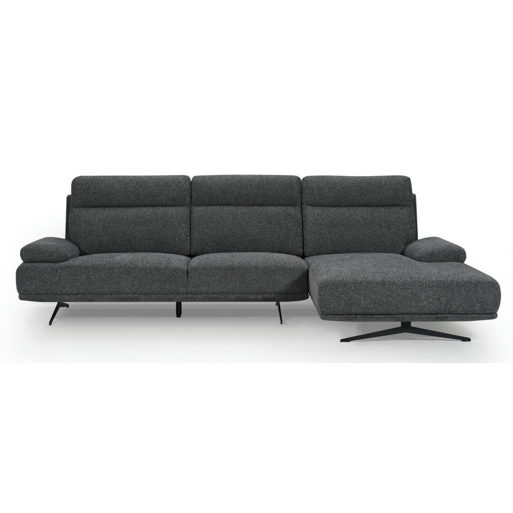 Seattle L-Shape Sofa Left Dark Grey