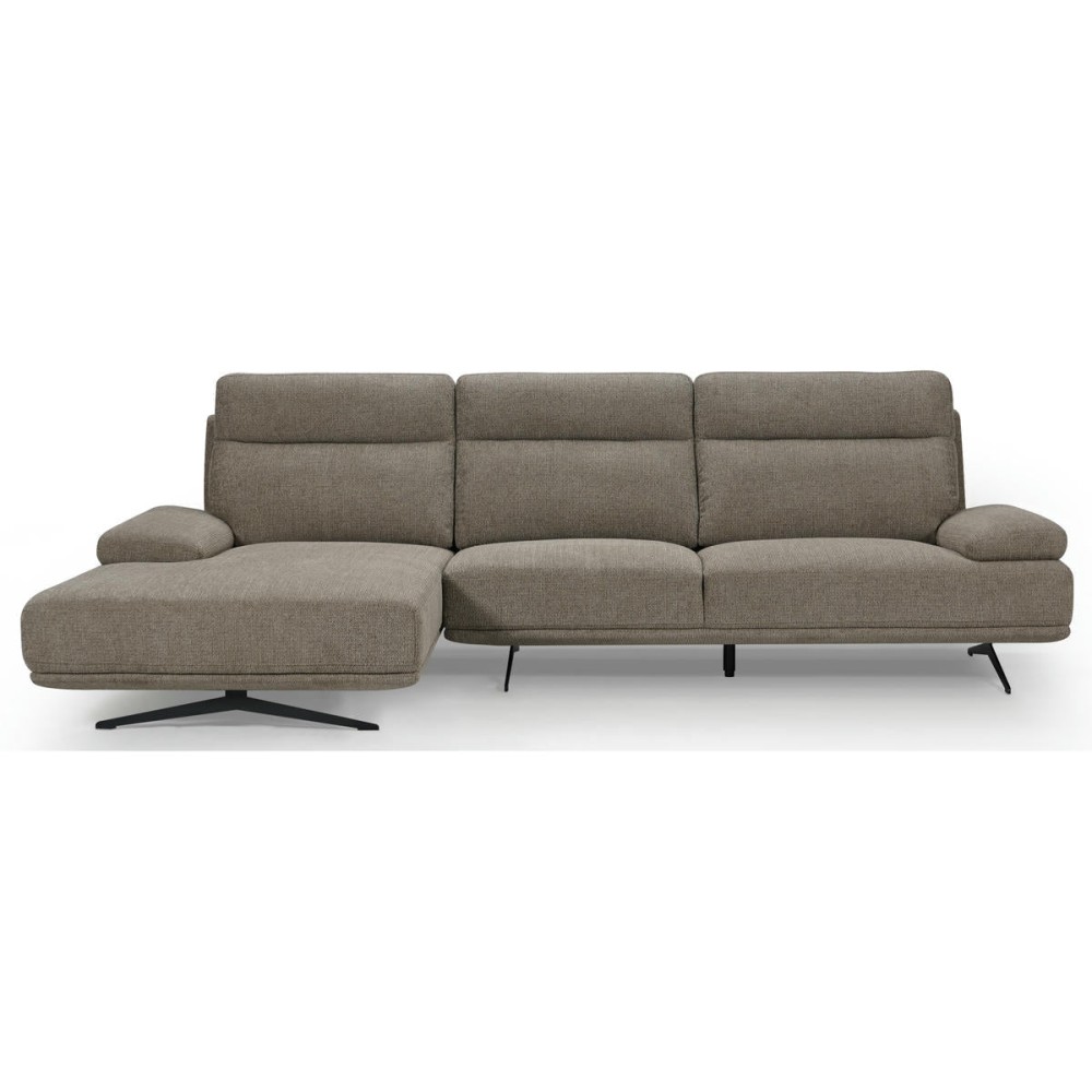 Seattle L-Shape Sofa Right Brown