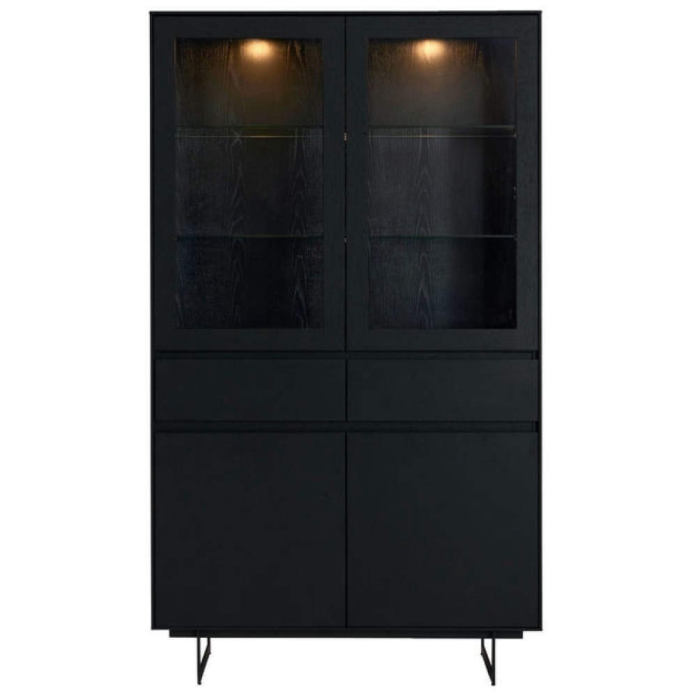Tokyo Display Cabinet Black Oak