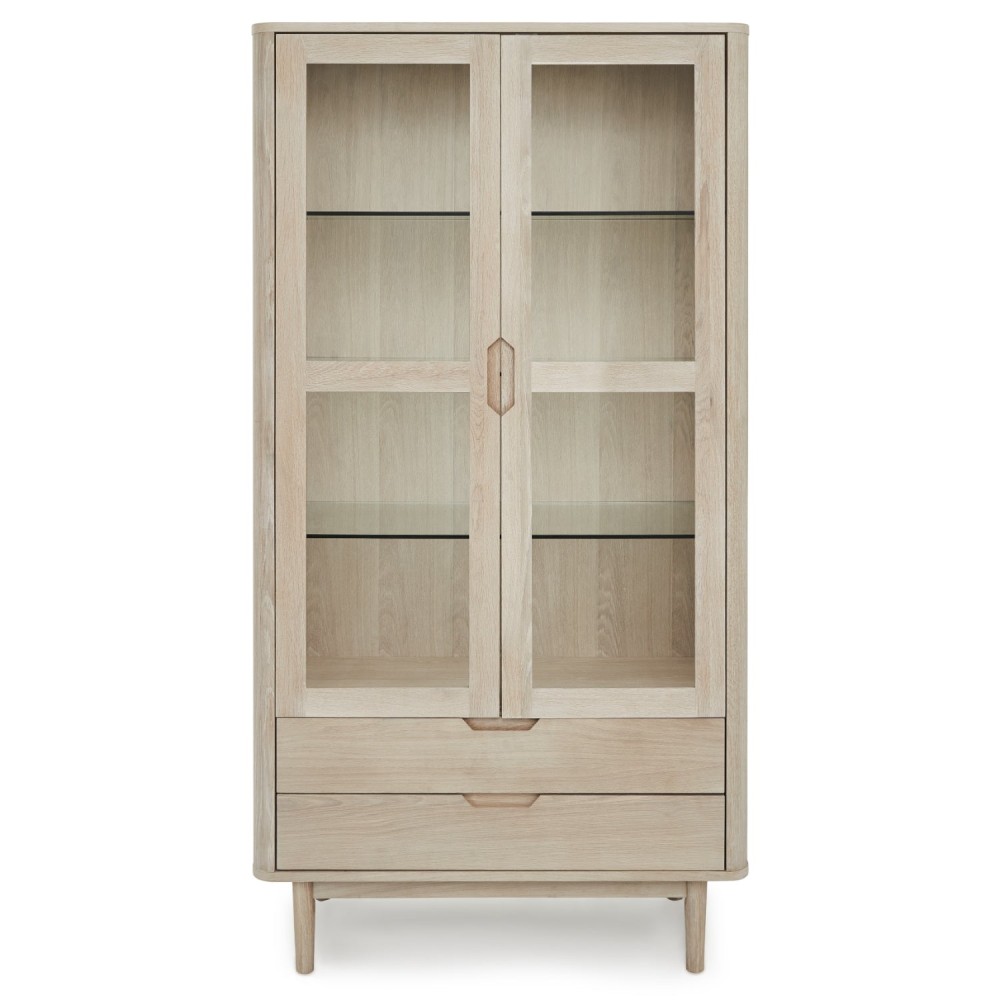 Nyborg Display Cabinet White Oil