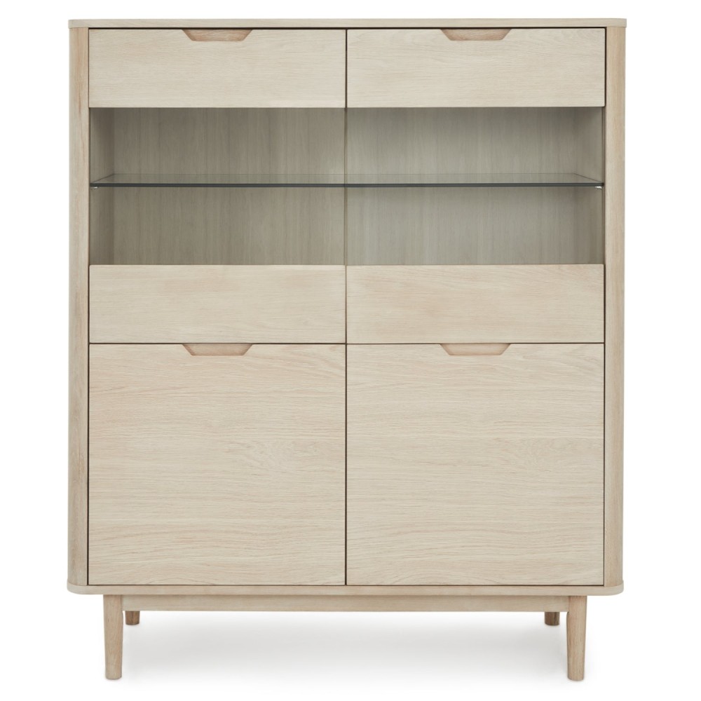 Nyborg Highboard White Oil