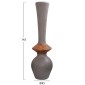 ΔΙΑΚΟΣΜΗΤΙΚΟ ΒΑΖΟ ΔΑΠΕΔΟΥ NEBULA HM4660.05M FIBER CEMENT TAUPE--ΞΥΛΟ ΤΕΑΚ Φ45x148Υεκ