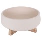ΓΛΑΣΤΡΑ ΕΣ.ΧΩΡΟΥ FRELLO HM4674.02M ΛΕΥΚΟ FIBER CEMENT--TEAK ΒΑΣΗ 27x26,5x12Υεκ.