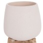ΓΛΑΣΤΡΑ ΕΣ.ΧΩΡΟΥ FRELLO HM4674.02S ΛΕΥΚΟ FIBER CEMENT--TEAK ΒΑΣΗ 14,5x14,5x16Υεκ.
