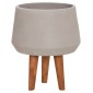 ΓΛΑΣΤΡΑ ΕΣΩΤ.ΧΩΡΟΥ QUAN HM4680.03M FIBER CEMENT ΓΚΡΙ--ΒΑΣΗ TEAK Φ35x50Υεκ