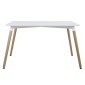 ΤΡΑΠΕΖΙ MINIMAL HM008.01 ΛΕΥΚΟ MDF, ΞΥΛΙΝΑ ΠΟΔΙΑ ΟΞΙΑ, 120Χ80X73Υ ΕΚ.
